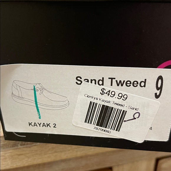 Corkys Beige Tweed Casual Slip-Ons - Picture 5 of 5